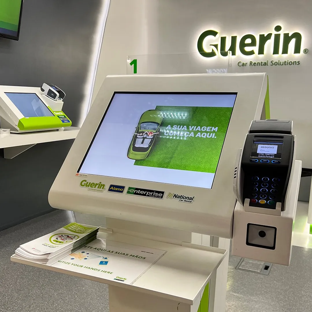 Guerin self-service car rental kiosks at Madeira Airport